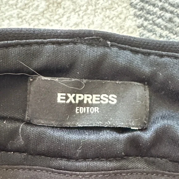 Express Editor Skinny Black Dress Pants - Classic Tailored Fit - Picture 3 of 7